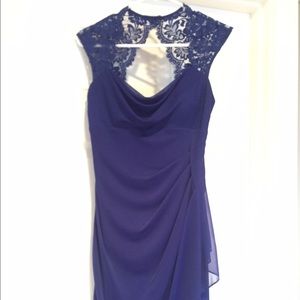 Royal blue cocktail dress